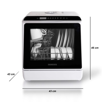 МАЛЕНЬКАЯ ОТДЕЛЬНО СТОЯЩАЯ ПОСУДОМОЕЧНАЯ МАШИНА С 6 НЕМЕЦКИМИ ПРОГРАММАМИ