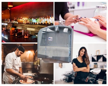 ДИСПЕНСЕР-КОНТЕЙНЕР ДЛЯ БУМАЖНЫХ ПОЛУЧЕНИЙ С