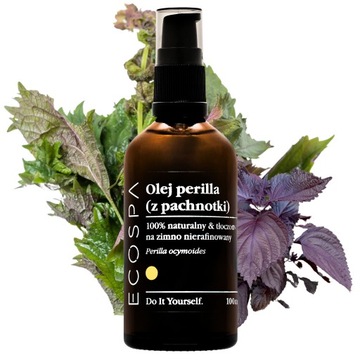 NATURALNY OLEJ PERILLA Z PACHNOTKI NIERAFINOWANY NA ZMARSZCZKI 100ML ECOSPA
