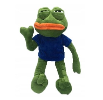Smutna Żaba pluszak 42 cm żaba pepe mem śmieszne