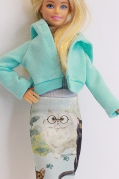 ОДЕЖДА ДЛЯ КУКЛЫ, комплект одежды-толстовка с котенком