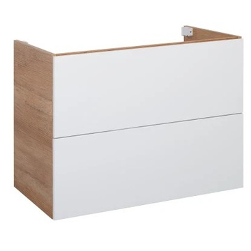 Szafka wisząca dąb country / biała System pod umywalkę 80 cm