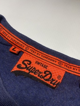 Superdry Super DRY REAL JAPAN/ORYGINALNY granatowy T SHIRT rozmiar M