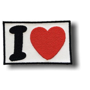 Naszywka Aplikacja Modne Termo I LOVE