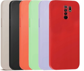 ETUI DO XIAOMI REDMI 9 SILIKON KOLOR CASE + SZKŁO