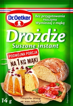 Dr. Oetker Drożdże suche suszone instant 14 g