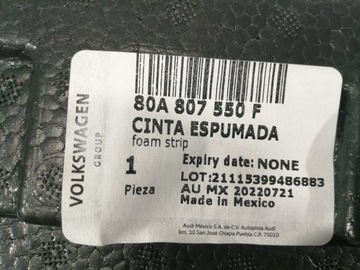 Амортизатор переднего бампера AUDI Q5 80A807550F