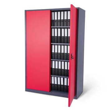 Широкий металлический офисный шкаф для документов, шкаф-мастерская для гаража для папок.