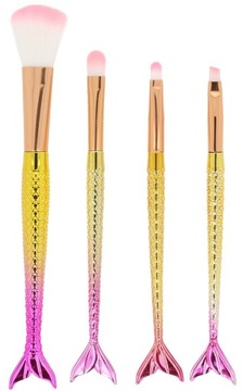 КИСТИ ДЛЯ МАКИЯЖА «РУСАЛОЧКА» НАБОР КИСТЕЙ ДЛЯ МАКИЯЖА, 4 шт.