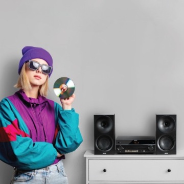 СТЕРЕО МИНИ-СИСТЕМА AKAI AM-301BK USB CD FM BT ЧЕРНЫЙ