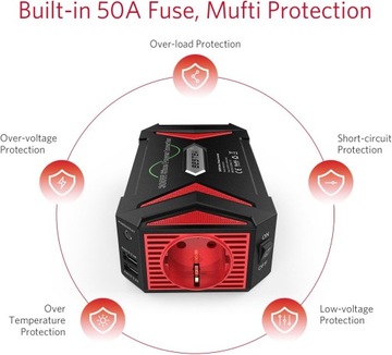 АВТОМОБИЛЬНЫЙ ИНВЕРТОР 12 В 230 В 300 Вт / 600 Вт СИНУС