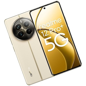 NOWY REALME 12 PRO+ 5G DUAL 8/256GB 120X ZOOM 5000mAh 120Hz BEŻOWY