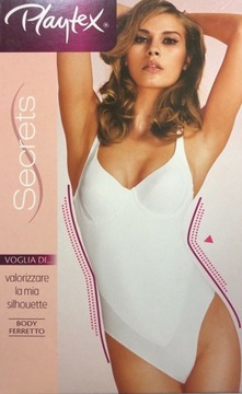 Playtex Secrets 6998 body modelujące białe r. 90B