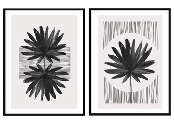 OBRAZ PLAKATY W RAMIE Dyptyk Boho P2064 33x43cm