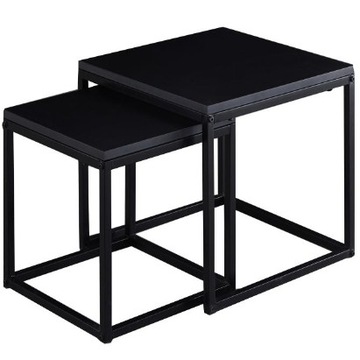 Komplet loftowych stolików kawowych 2w1