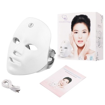 ПРОФЕССИОНАЛЬНАЯ СВЕТОДИОДНАЯ МАСКА ДЛЯ ЛИЦА ФОТОННАЯ СВЕТОТЕРАПИЯ 7в1