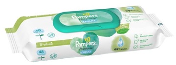 ВЛАЖНЫЕ САЛФЕТКИ PAMPERS HARMONIE AQUA 15х48 шт 0% ХИТ ПЛАСТИКА 2024