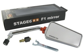 Lusterko Stage6 F1 Style M8, prawe, chrom