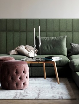 Мягкие стеновые панели 30х15, изголовье забора