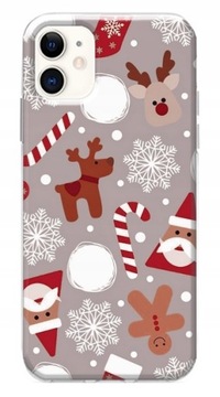 ETUI LEO ŚWIĄTECZNE RÓŻNE WZORY CASE OBUDOWA SILIKON do IPHONE 12 MINI