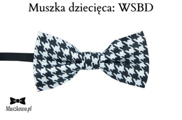 Подтяжки и галстук-бабочка детские, CHECKBOARD, белый и черный, CHECKED, шахматная доска