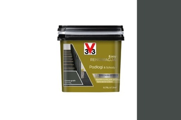 EASY RENOWACJA V33 PODŁOGI & SCHODY CIEMNY GRAFIT 0,75L