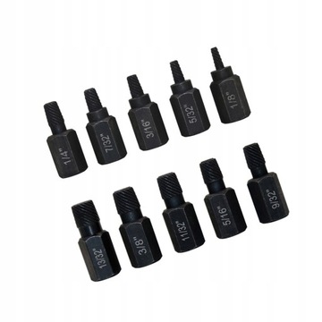 10x экстрактор винтов. Инструмент для удаления сломанных винтов в разобранном виде.