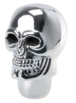 GAŁKA BIEGÓW TUNING SREBRBA CZACHA SKULL CZASZKA