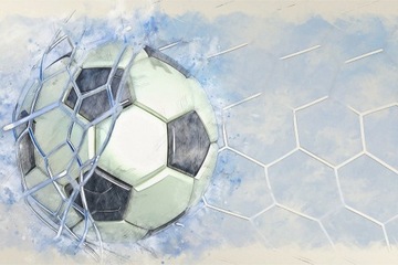 Fototapeta 3d sport, piłka nożna, akwarela 210x315