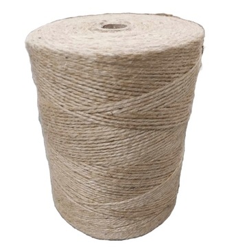 SZNUREK JUTOWY 2MM 4000G 4KG NATURALNY DEKORACYJNY 2000M OZDOBNY SZNUR