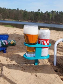 ДЕРЖАТЕЛЬ ДЛЯ ДВУХ БАНОК И БОЛЬШЕ (ВГОНЕННЫЙ В ЗЕМЛЮ) ИДЕАЛЬНО ДЛЯ ПЛЯЖА