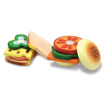 MelissaandDoug Бутерброды для детей Деревянный набор ИГРУШКА ДЛЯ РЕБЕНКА
