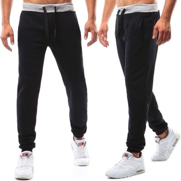 MĘSKIE SPODNIE DRESOWE JOGGERY ux2213 - XL