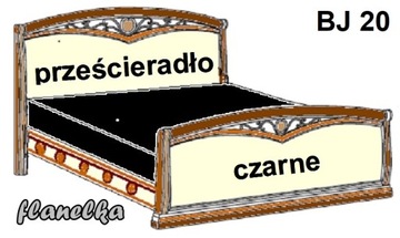 prześcieradło z bawełny 60x120 tradycyjne b/ gumy