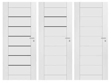 ДВЕРИ с РАМКОЙ Белый PORTA VERTE G.4 Правая 80