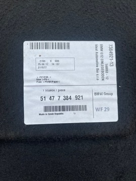 BMW 7 G11 G12 POLIČKA KUFRU 7384921