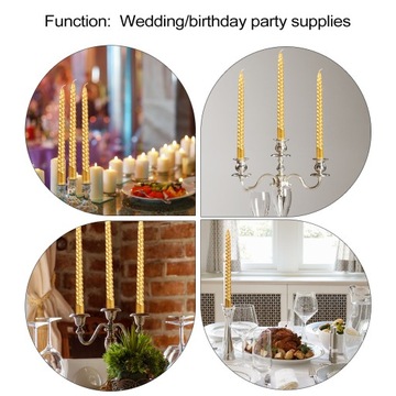 СПИРАЛЬНЫЕ СВЕЧИ, ГАЛЬФИКИРОВАННЫЙ КОНИЧЕСКИЙ ДЕКОР