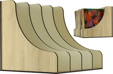 STOJAK NA PŁYTY WINYLOWE ORGANIZER WINYLE 40 cm