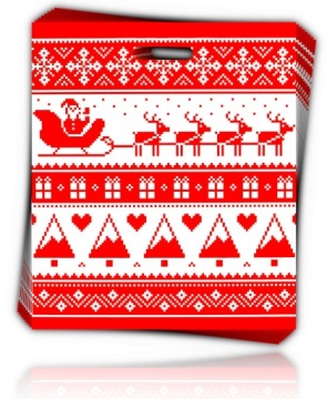 РОЖДЕСТВЕНСКАЯ СУМКА ПОДАРОЧНЫЕ СУМКИ САНТА