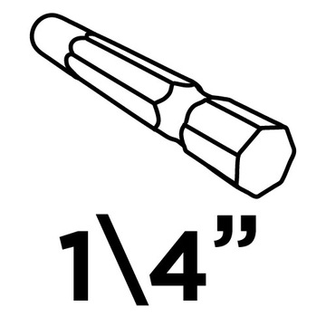 Ударные биты TX20 x 25 мм, 20 шт.
