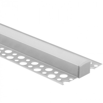 Profil LED Aluminiowy 2m Wypuszczany do Płytek PŁYT GK GIPSOWYCH ZESTAW