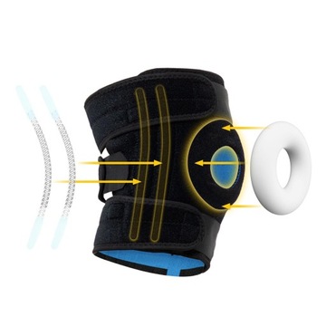 КОЛЕННАЯ ВАЛКА НАКОЛЕННИКА РЕЛЬЕФНЫЙ БРЕЙС УНИВЕРСАЛЬНАЯ ОПОРА