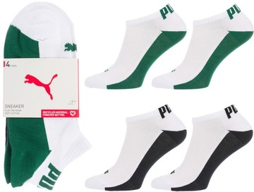 PUMA MĘSKIE STOPKI SKARPETY SKARPETKI BAWEŁNA 4 PAK 4 PARY ZESTAW r. 39/42