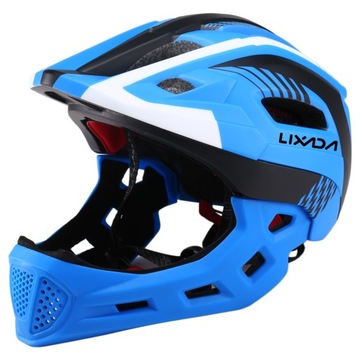 Kask rowerowy na całą twarz dla dzieci 52-56cm
