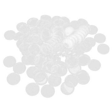100x Clear Plastic Coin Capsules Coins 20mm