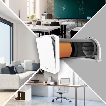 Компактная настенная установка рекуперации тепла AIRDOT 200 link+ Harmann 100м3/ч Wi-Fi + Пульт дистанционного управления
