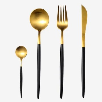 Nordic Ceramic Tableware Gold-Plated Dish Bowl Set Coffee Mug Tableware