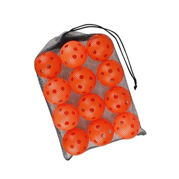 12x Kulki Pickleball Profesjonalnej jakości Specjalnie zaprojektowane w kolorze pomarańczowym