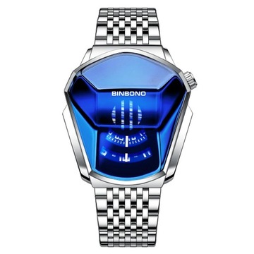 Binbond Top Luxury Brand Trend Cool Men's Wrist Watch Stainless Steel