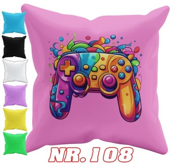 POSZEWKA NA PODUSZKĘ JAŚKA DO PRZEDSZKOLA GAME PAD + IMIĘ GRATIS